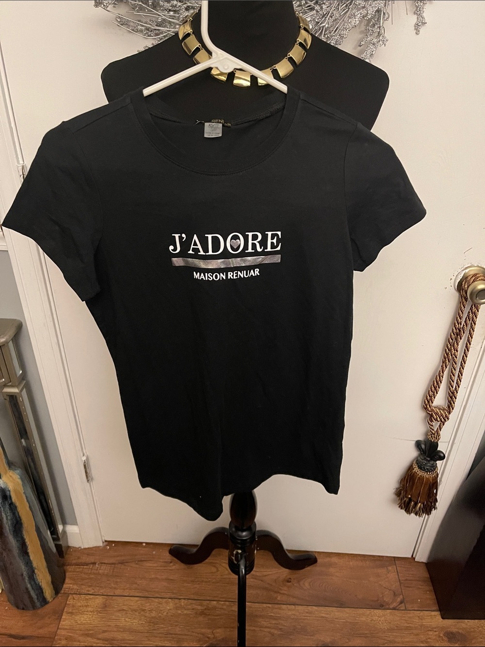 Renuar Black J'Adore Graphic Tee